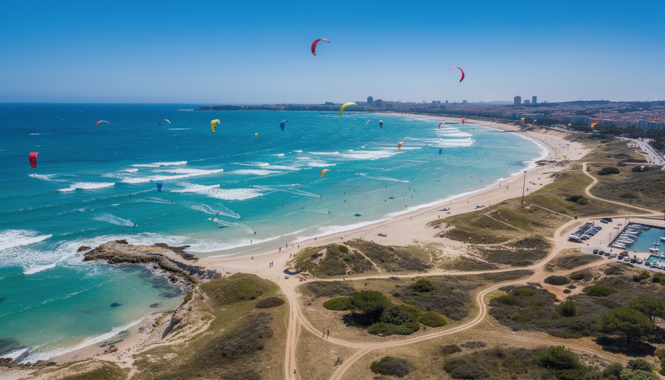 découvrez les 5 meilleurs spots de kitesurf à montpellier, avec des informations pratiques sur le vent et l'accès pour profiter pleinement de cette activité nautique.
