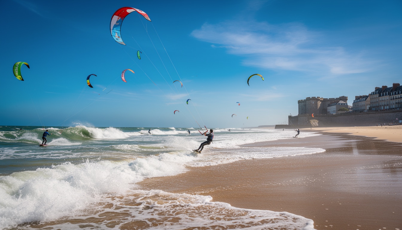 découvrez les meilleurs spots de kitesurf à saint-malo, avec des informations sur les marées et les conditions de vent idéales pour une expérience inoubliable.